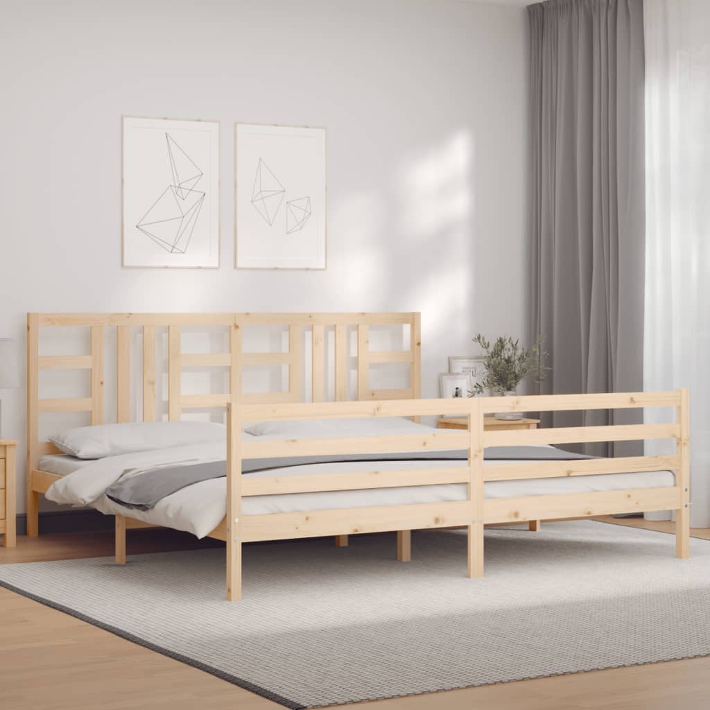 vidaXL Bed Frame without Mattress 200x200 cm Solid Wood