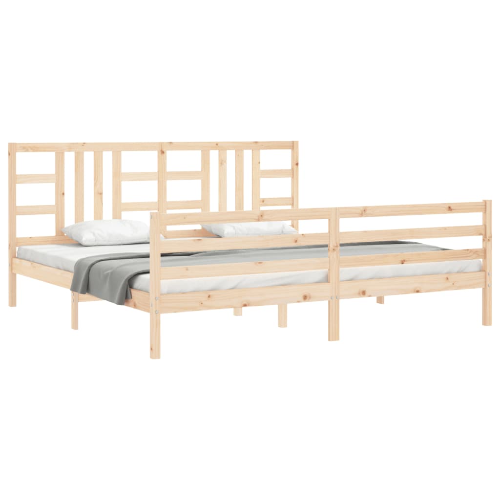 vidaXL Bed Frame without Mattress 200x200 cm Solid Wood