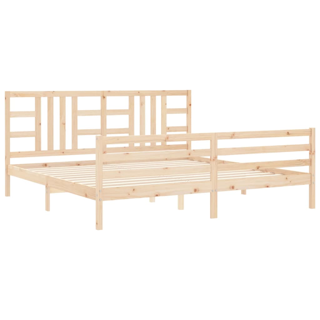 vidaXL Bed Frame without Mattress 200x200 cm Solid Wood