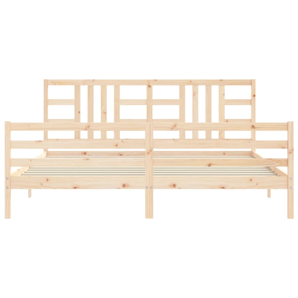 vidaXL Bed Frame without Mattress 200x200 cm Solid Wood