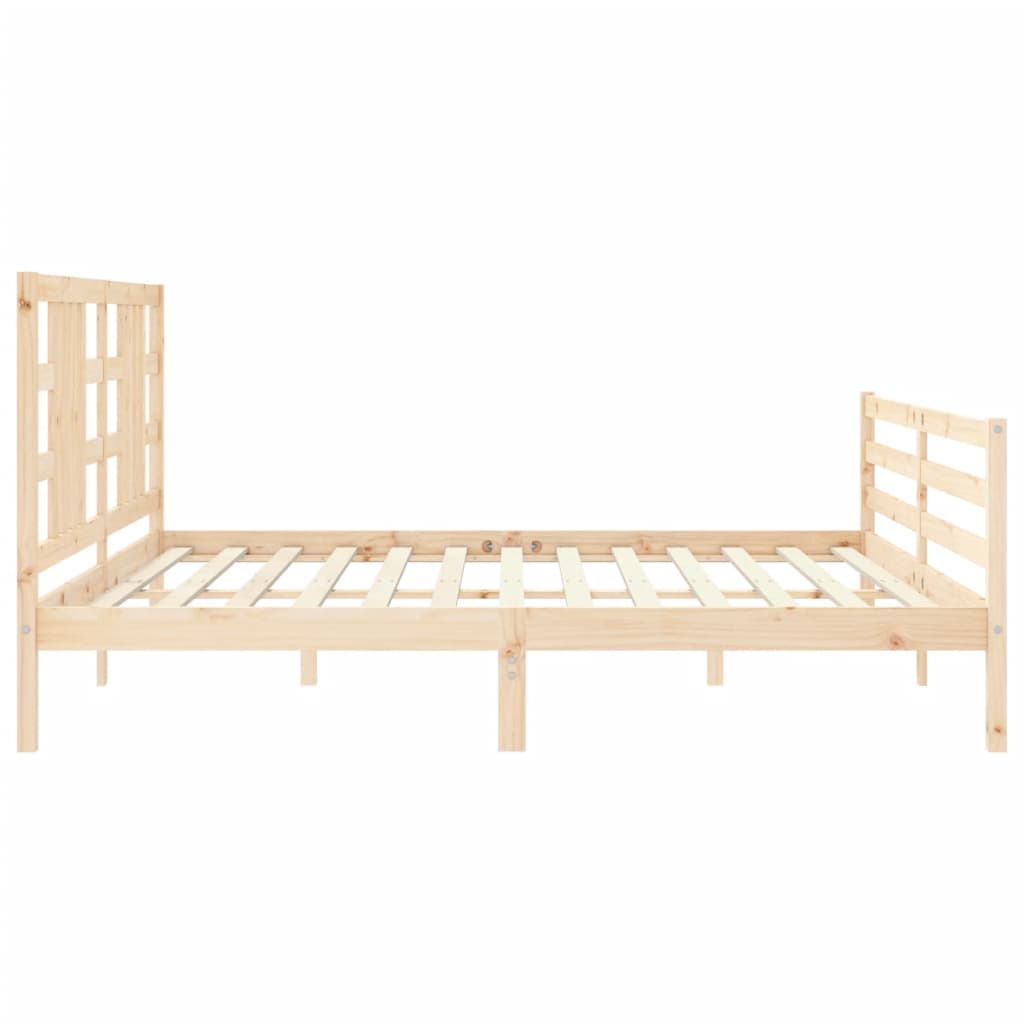 vidaXL Bed Frame without Mattress 200x200 cm Solid Wood