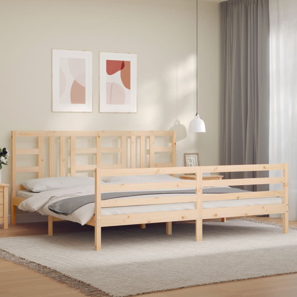 vidaXL Bed Frame without Mattress 200x200 cm Solid Wood