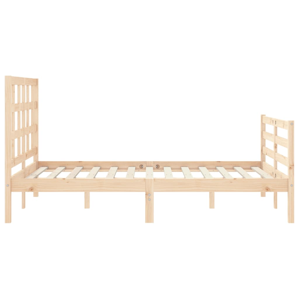 vidaXL Bed Frame without Mattress Small Double Solid Wood