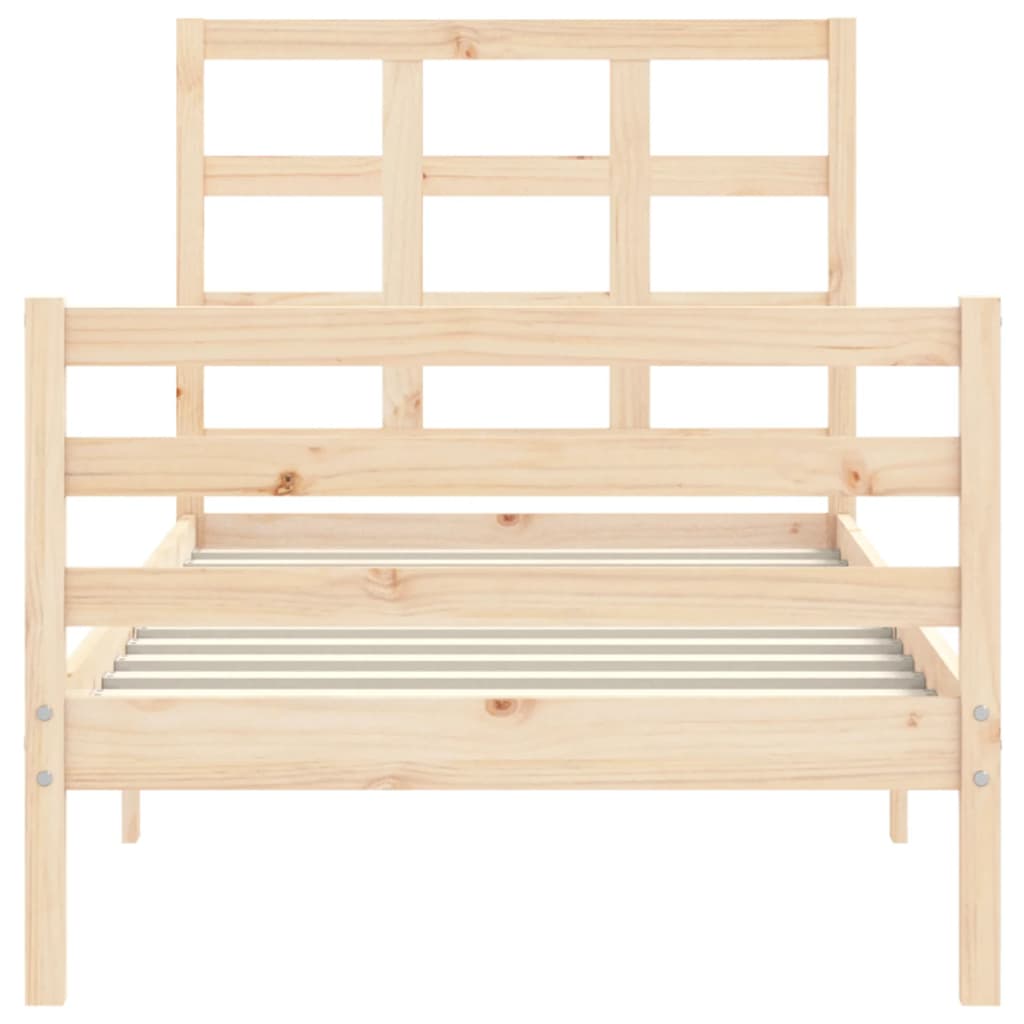 vidaXL Bed Frame without Mattress 90x200 cm Solid Wood