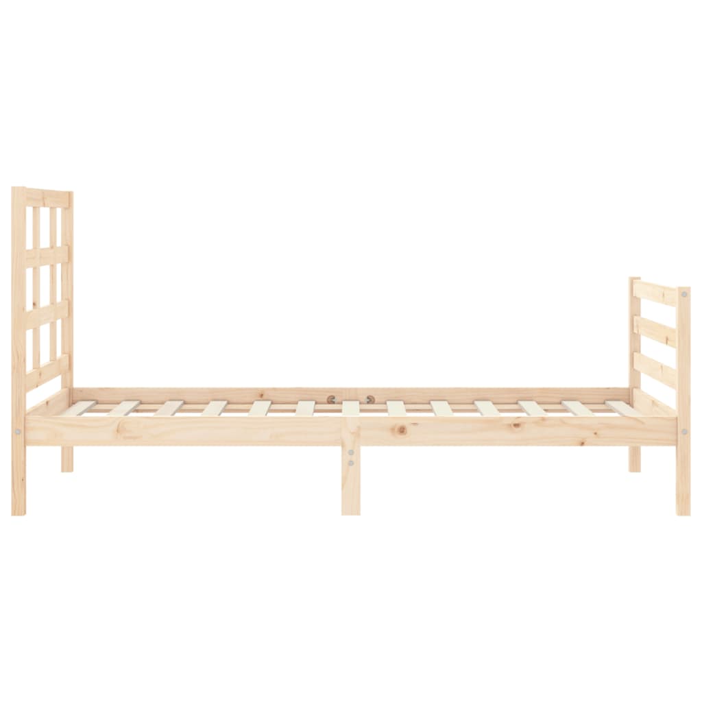 vidaXL Bed Frame without Mattress 90x200 cm Solid Wood