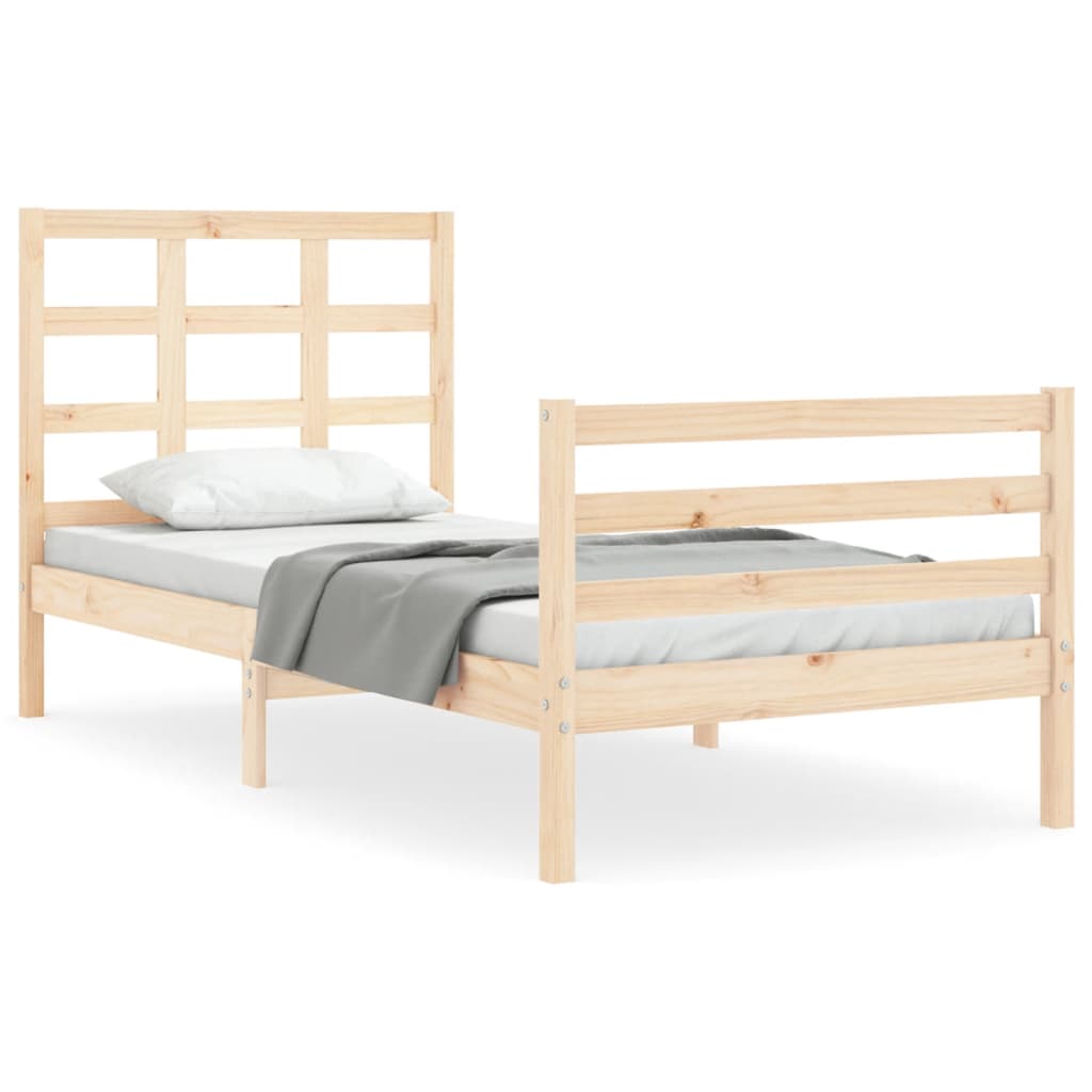 vidaXL Bed Frame without Mattress 100x200 cm Solid Wood