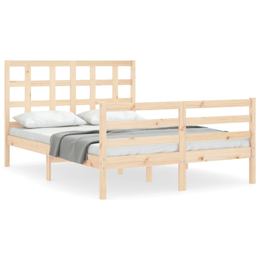 vidaXL Bed Frame without Mattress 120x200 cm Solid Wood