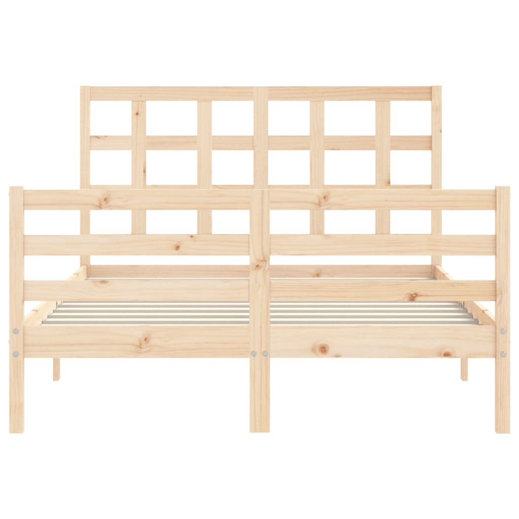 vidaXL Bed Frame without Mattress 120x200 cm Solid Wood