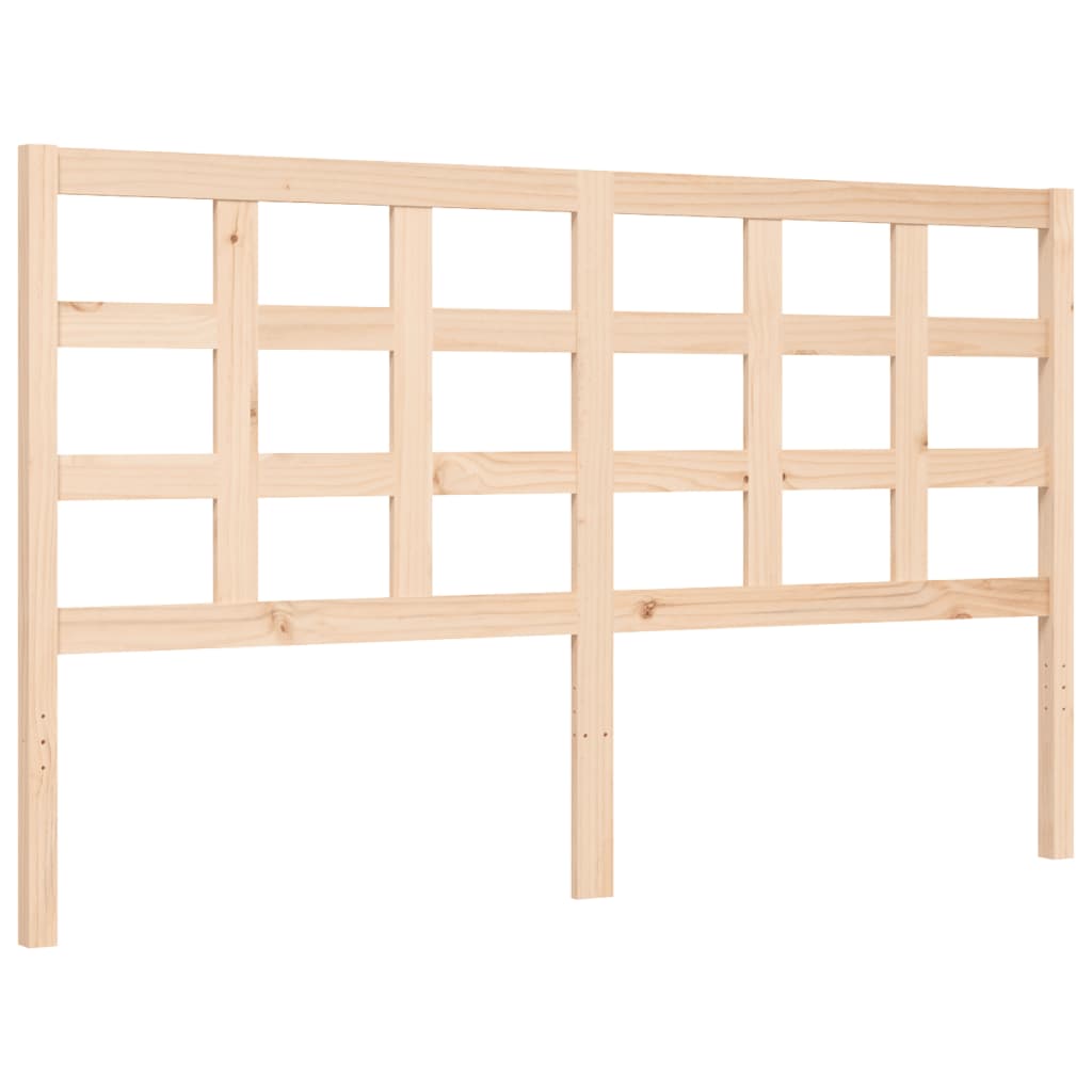 vidaXL Bed Frame without Mattress King Size Solid Wood