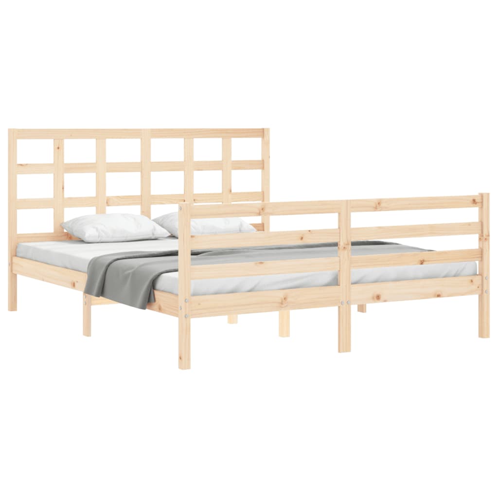 vidaXL Bed Frame without Mattress 160x200 cm Solid Wood