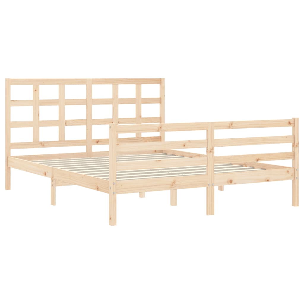 vidaXL Bed Frame without Mattress 160x200 cm Solid Wood