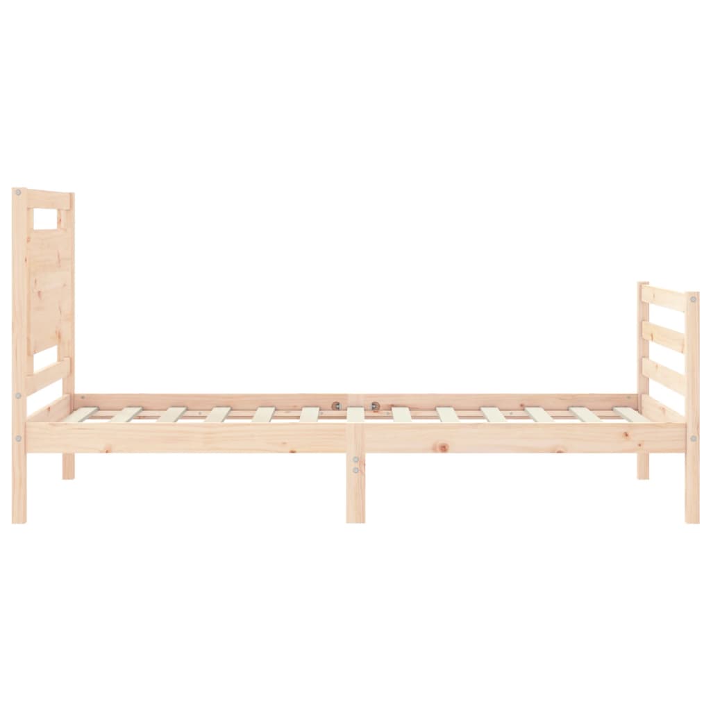 vidaXL Bed Frame without Mattress 100x200 cm Solid Wood