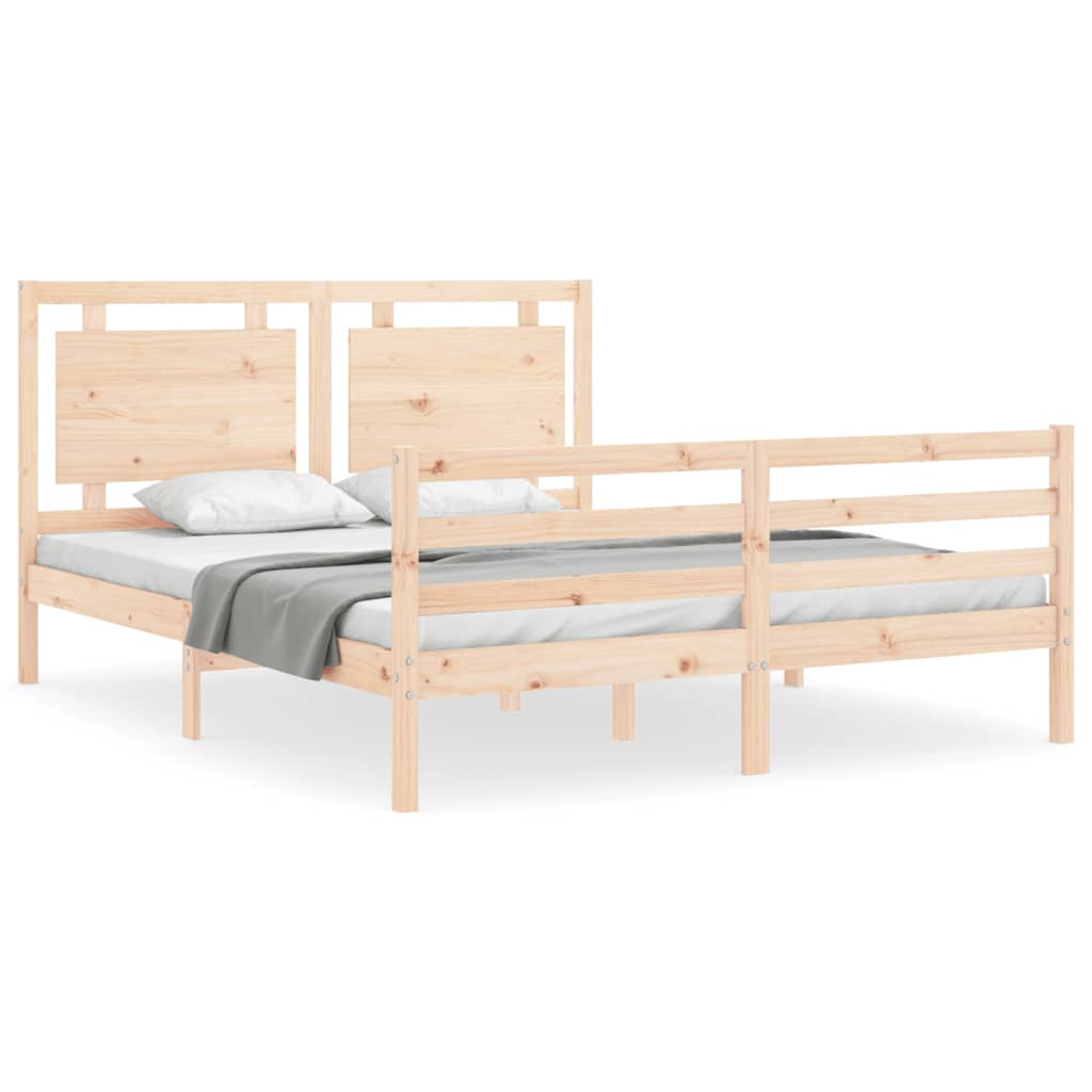 vidaXL Bed Frame without Mattress 160x200 cm Solid Wood