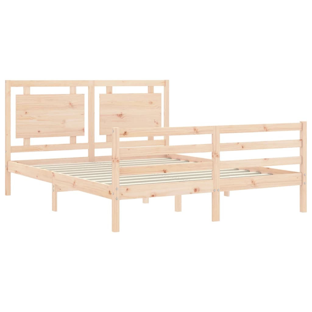 vidaXL Bed Frame without Mattress 160x200 cm Solid Wood