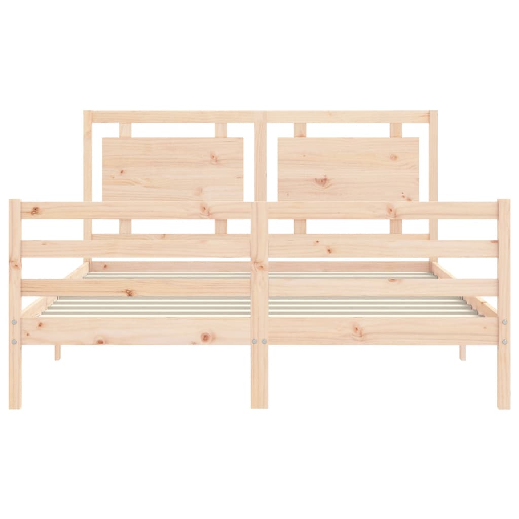 vidaXL Bed Frame without Mattress 160x200 cm Solid Wood