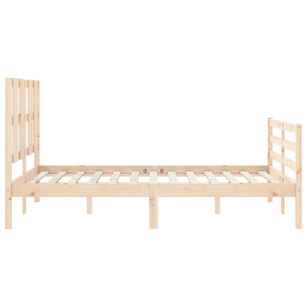 vidaXL Bed Frame without Mattress Double Solid Wood