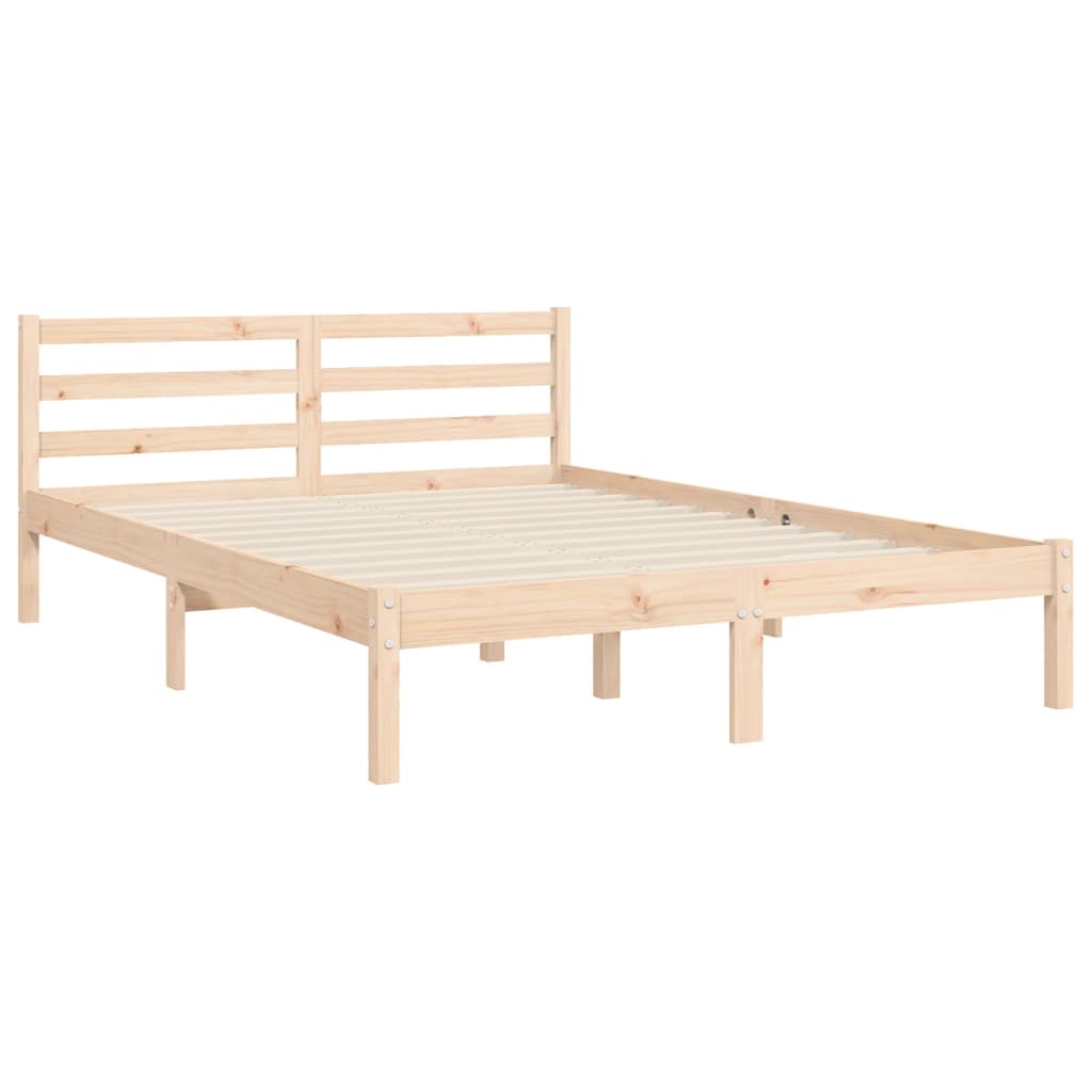 vidaXL Bed Frame without Mattress 140x190 cm Solid Wood