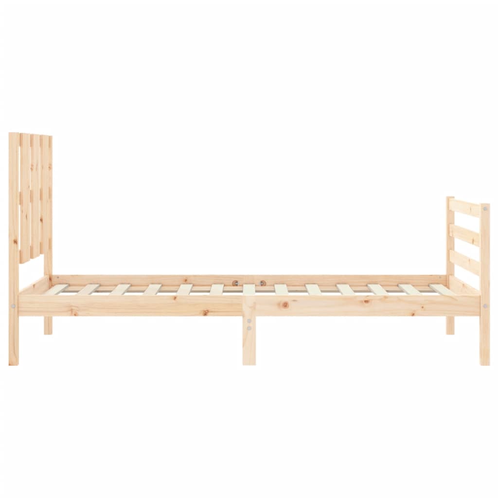 vidaXL Bed Frame without Mattress 90x200 cm Solid Wood