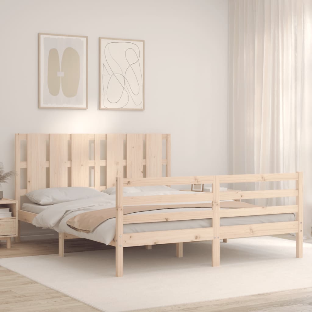 vidaXL Bed Frame without Mattress 160x200 cm Solid Wood