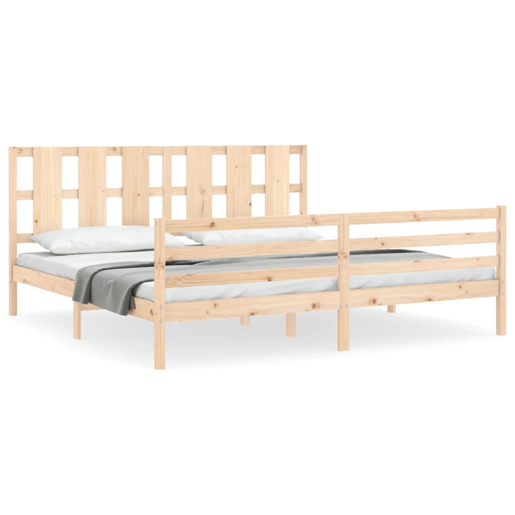 vidaXL Bed Frame without Mattress 200x200 cm Solid Wood