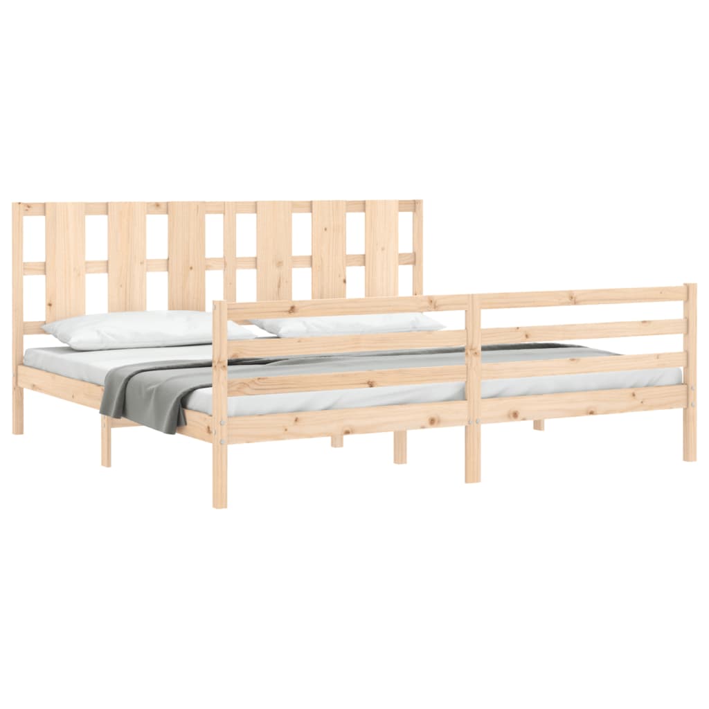 vidaXL Bed Frame without Mattress 200x200 cm Solid Wood