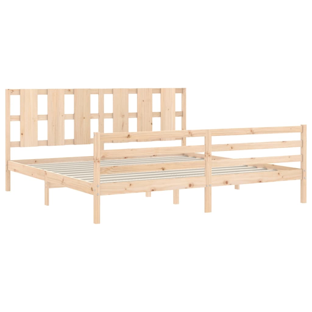 vidaXL Bed Frame without Mattress 200x200 cm Solid Wood