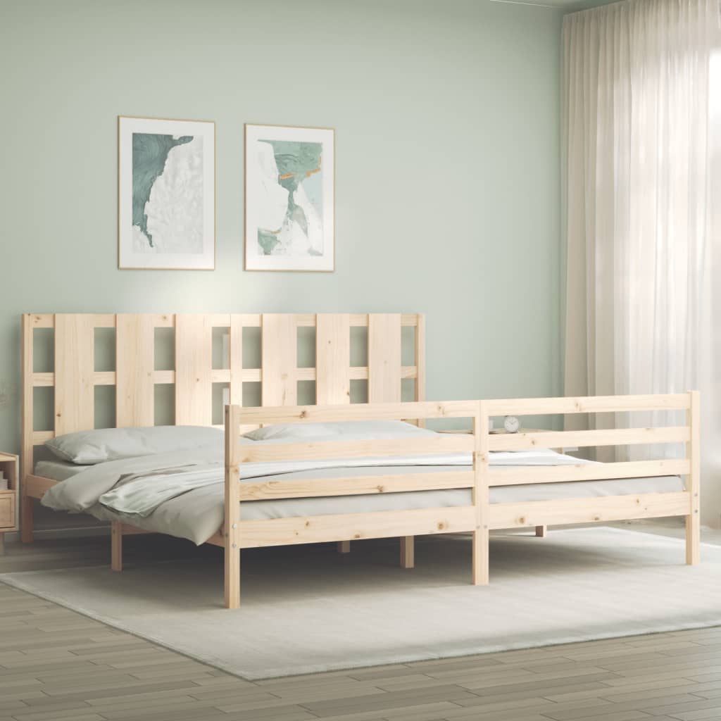 vidaXL Bed Frame without Mattress 200x200 cm Solid Wood