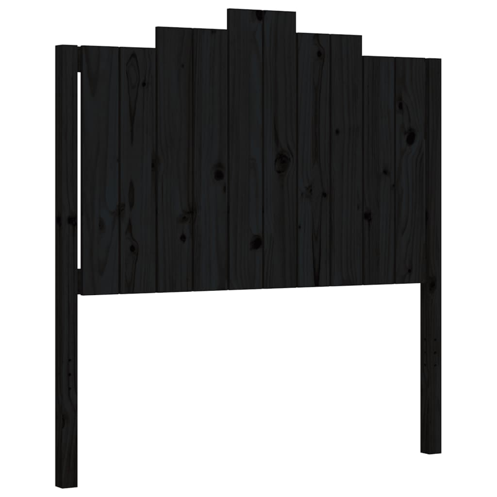 vidaXL Bed Frame without Mattress Black 100x200 cm Solid Wood