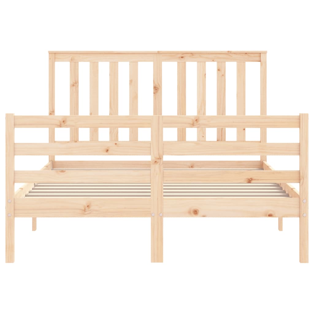 vidaXL Bed Frame without Mattress 140x190 cm Solid Wood