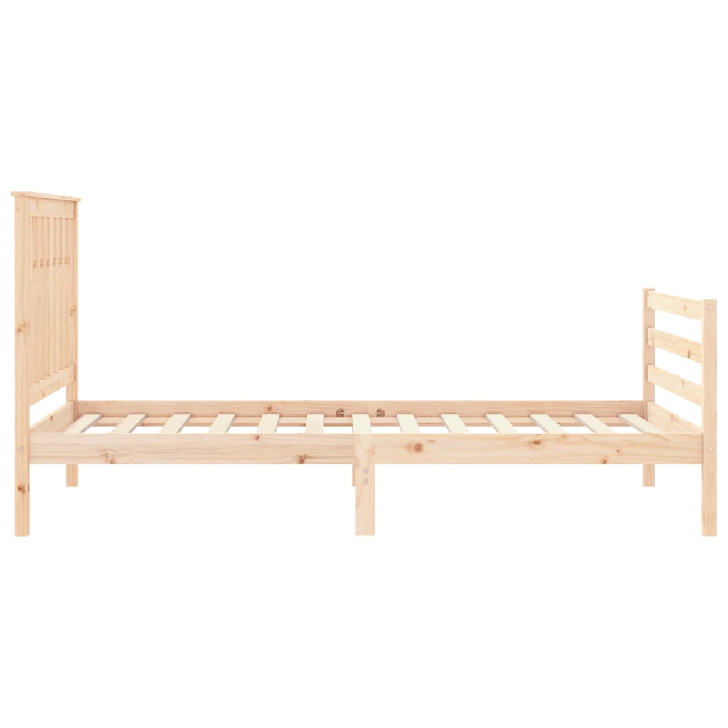 vidaXL Bed Frame without Mattress 100x200 cm Solid Wood