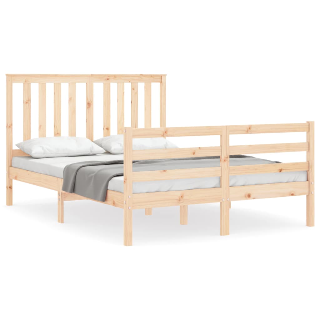 vidaXL Bed Frame without Mattress 140x200 cm Solid Wood