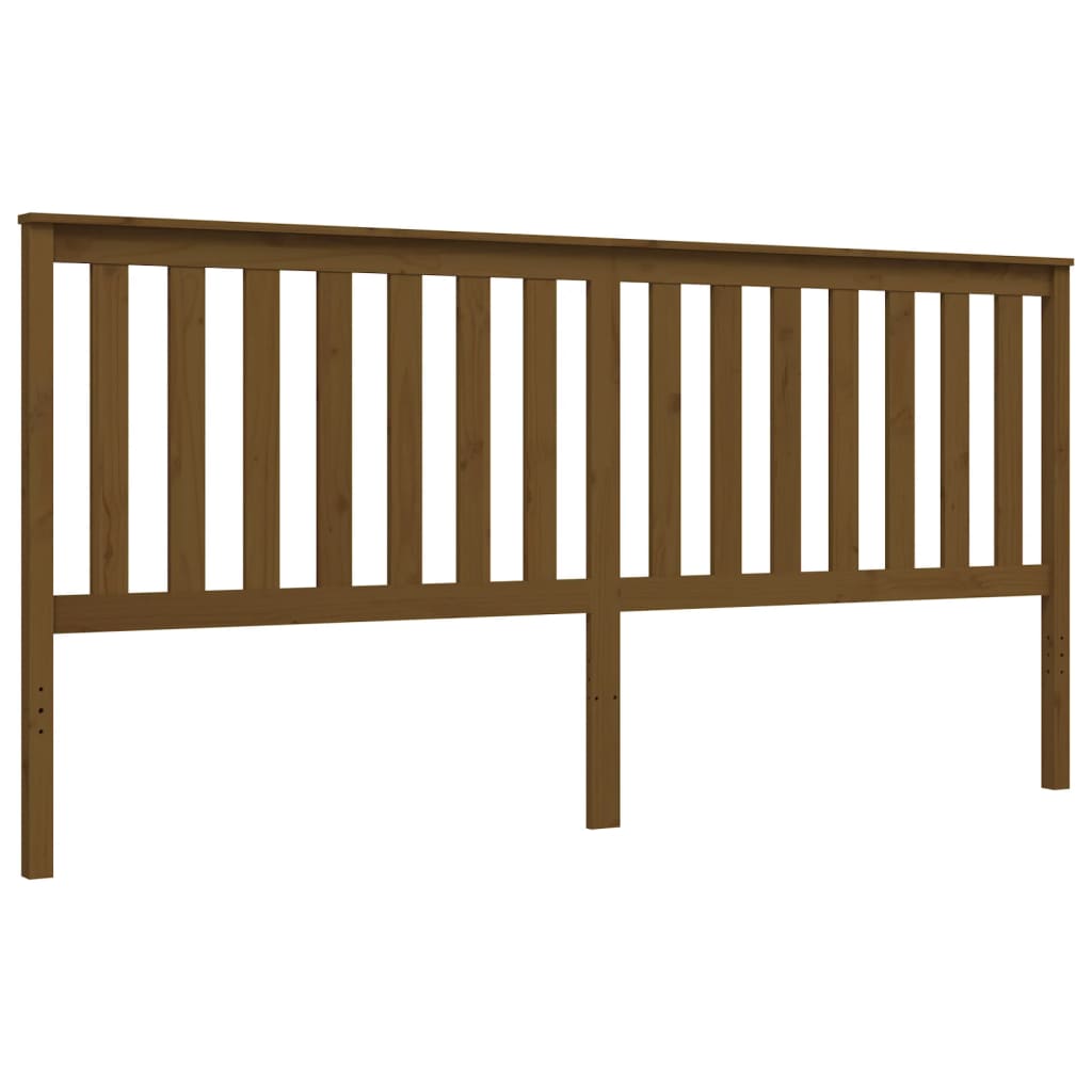 vidaXL Bed Frame without Mattress Honey Brown 200x200 cm Solid Wood