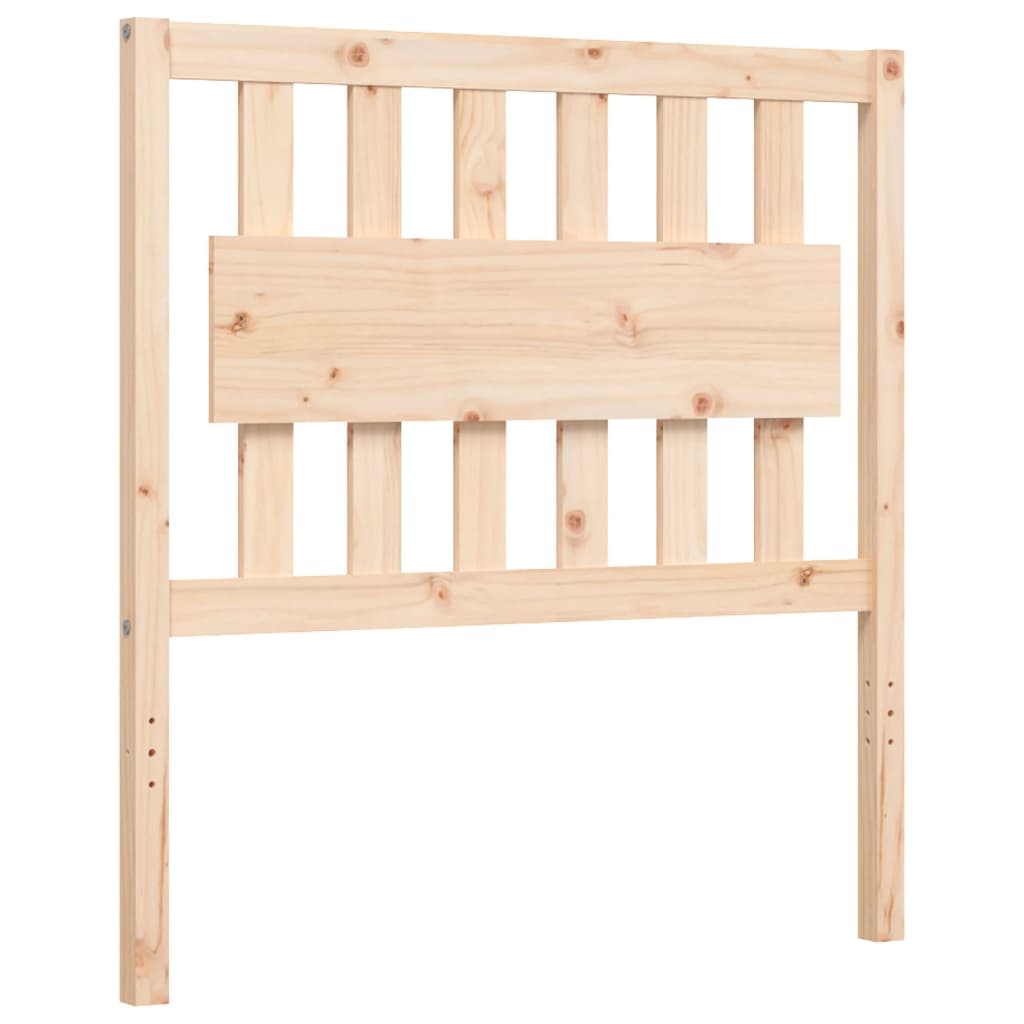 vidaXL Bed Frame without Mattress Single Solid Wood