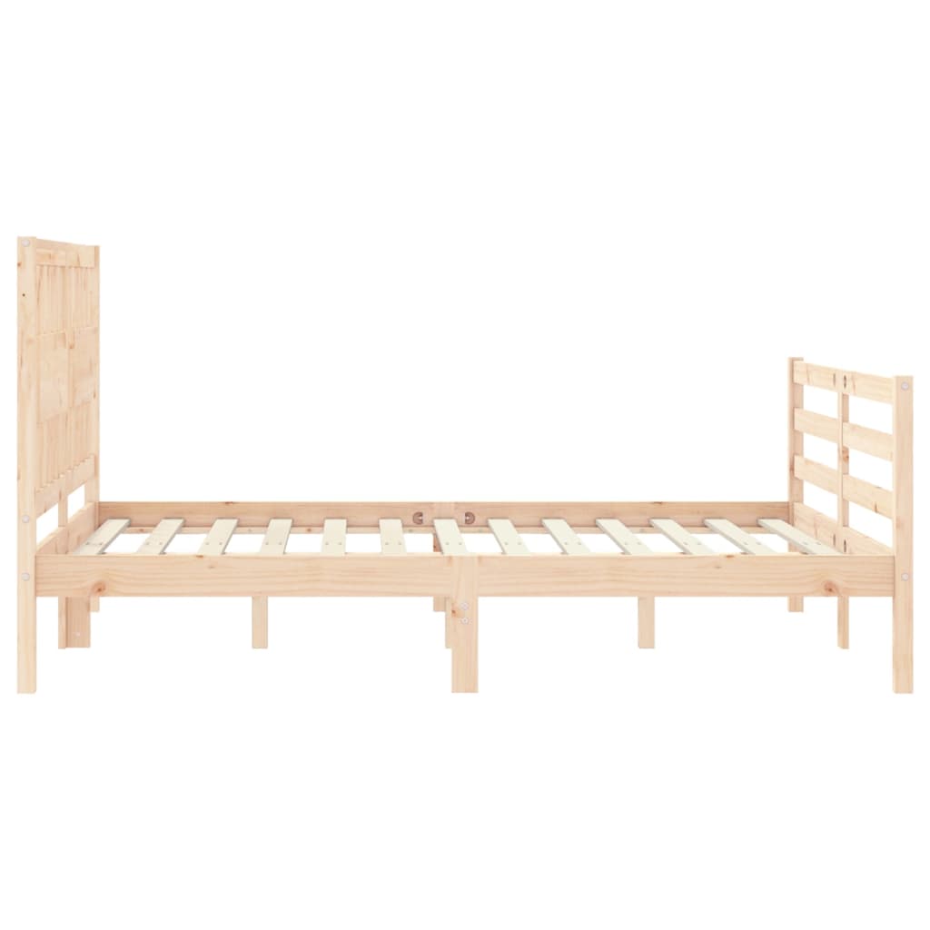 vidaXL Bed Frame without Mattress Small Double Solid Wood