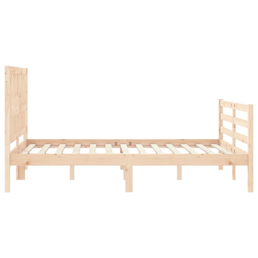 vidaXL Bed Frame without Mattress 140x190 cm Solid Wood