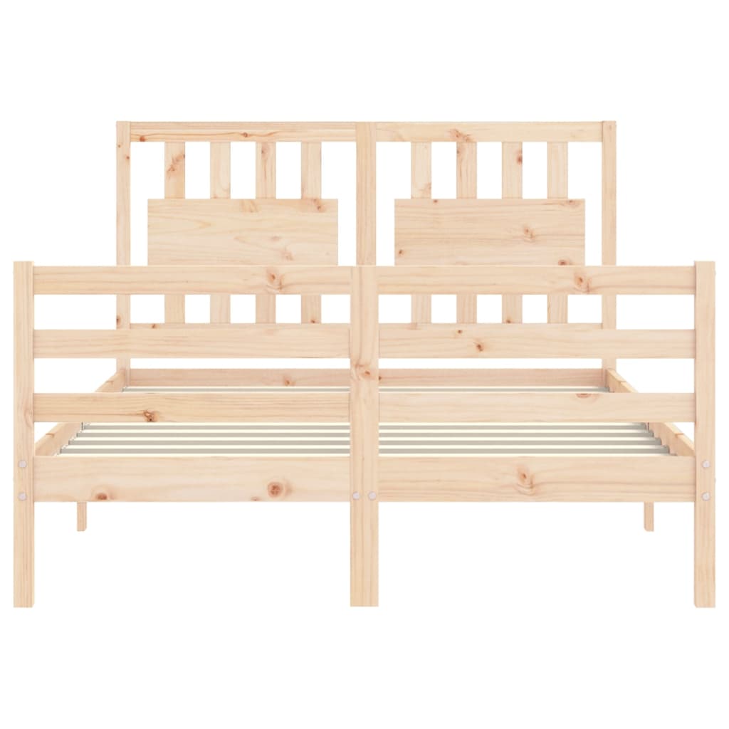 vidaXL Bed Frame without Mattress 140x190 cm Solid Wood