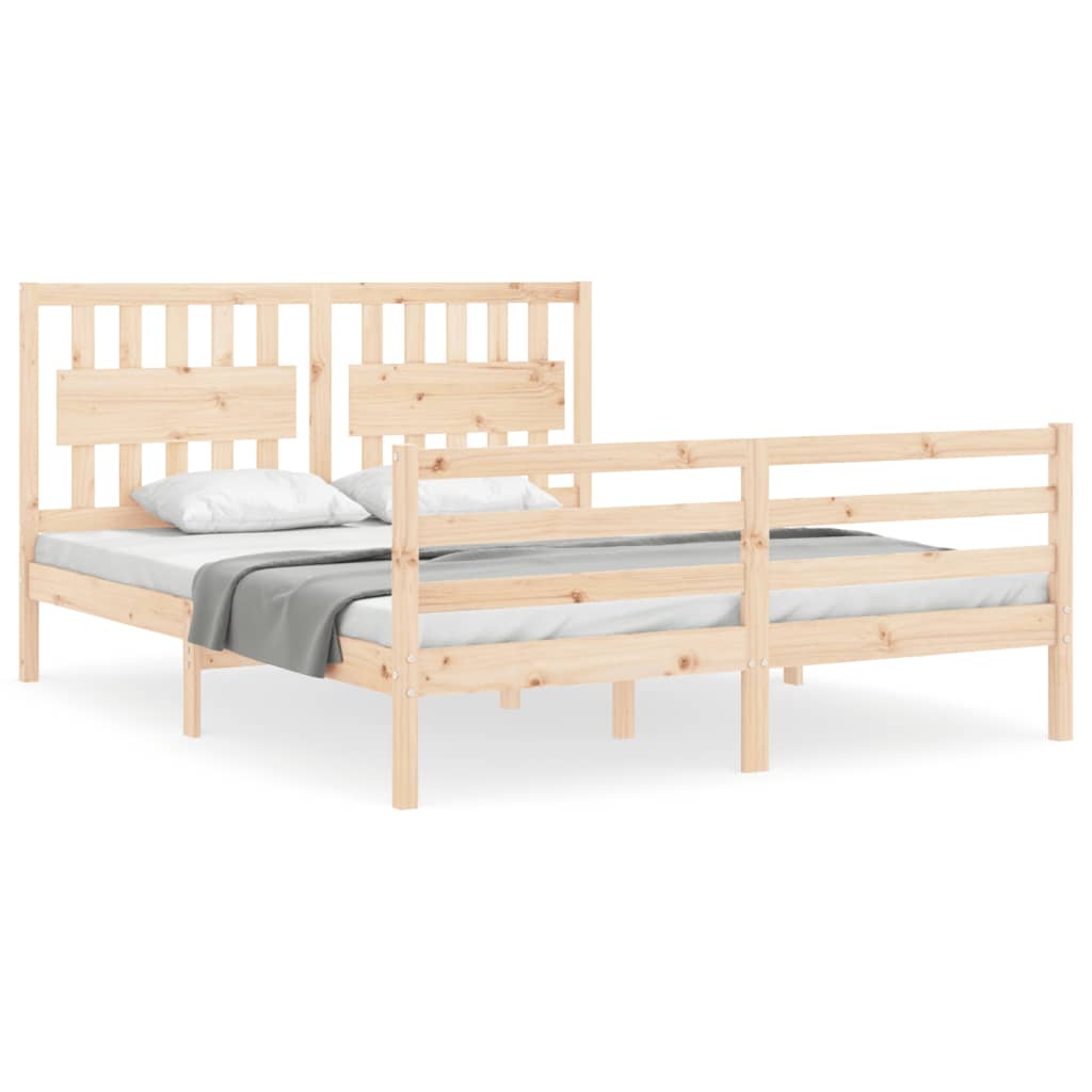 vidaXL Bed Frame without Mattress 160x200 cm Solid Wood