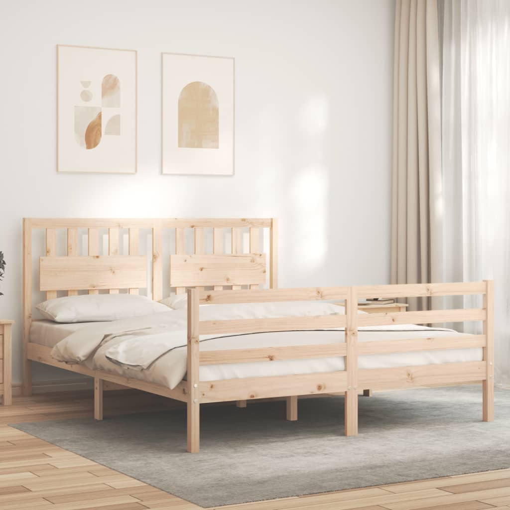 vidaXL Bed Frame without Mattress 160x200 cm Solid Wood