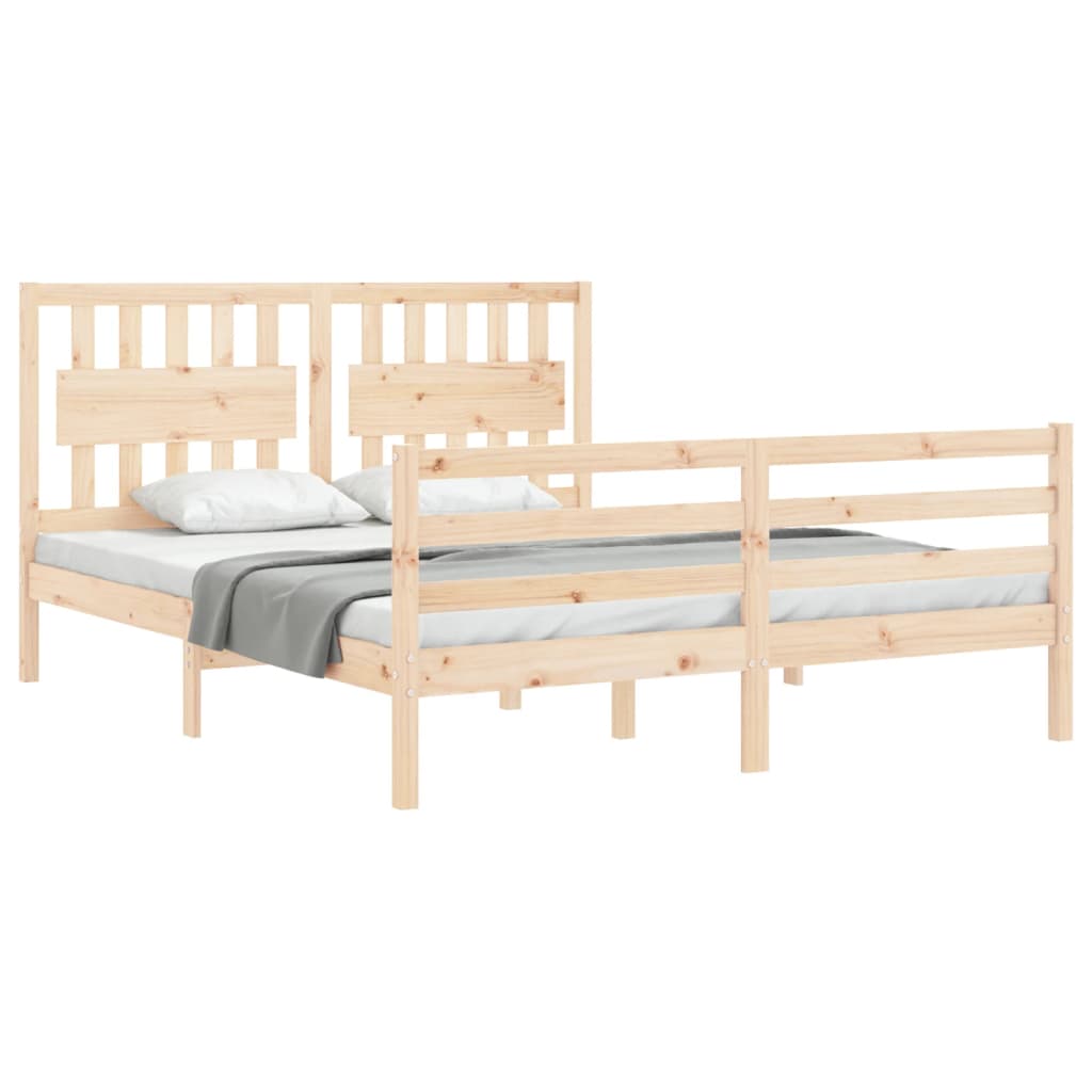 vidaXL Bed Frame without Mattress 160x200 cm Solid Wood