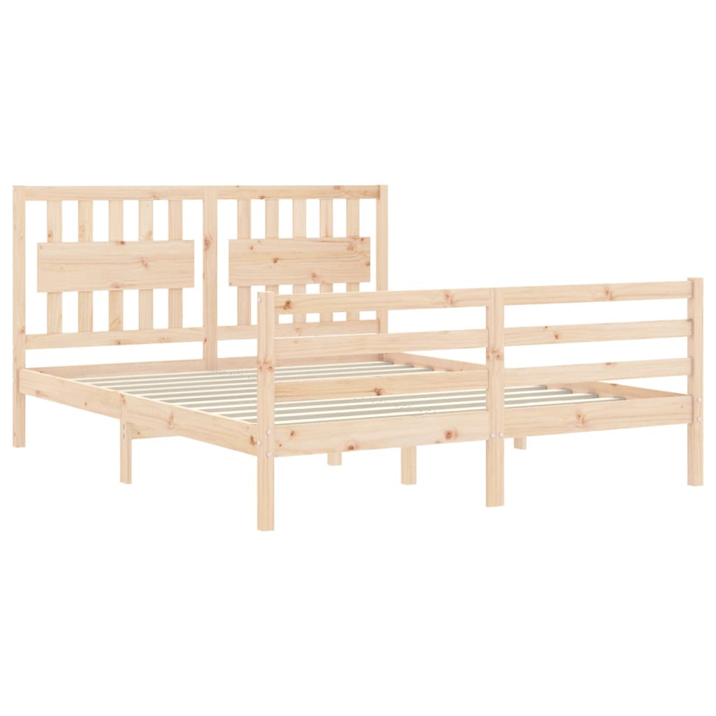 vidaXL Bed Frame without Mattress 160x200 cm Solid Wood