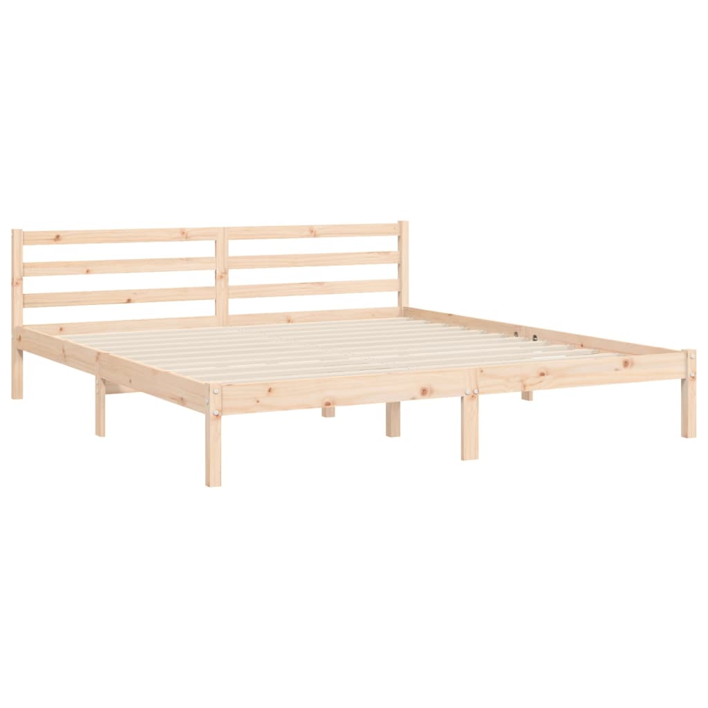 vidaXL Bed Frame without Mattress Super King Size Solid Wood