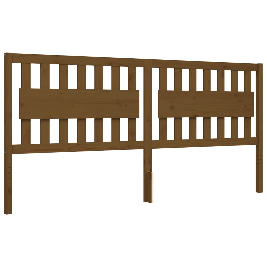 vidaXL Bed Frame without Mattress Honey Brown 200x200 cm Solid Wood