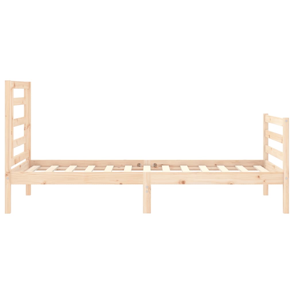 vidaXL Bed Frame without Mattress 90x200 cm Solid Wood