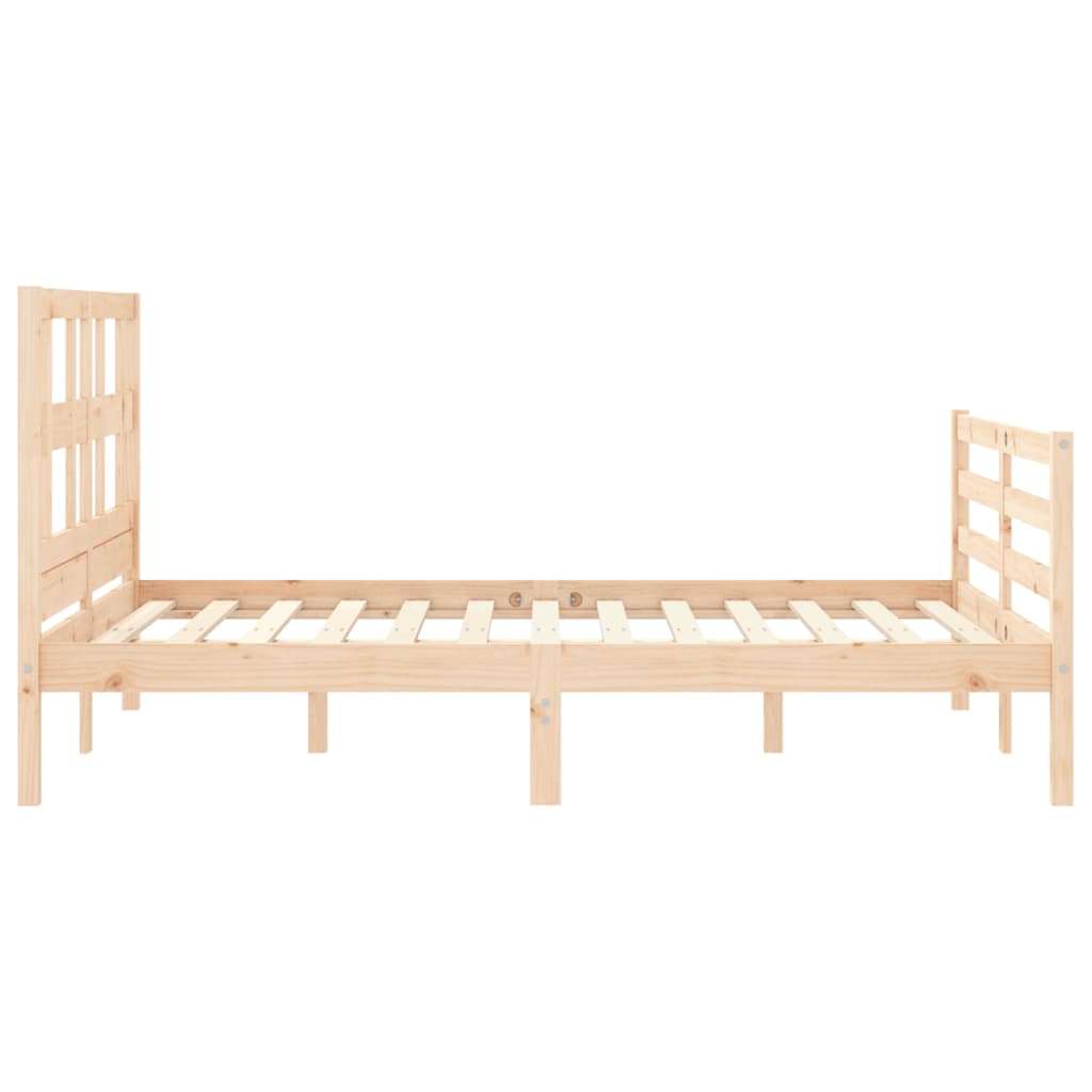 vidaXL Bed Frame without Mattress Small Double Solid Wood