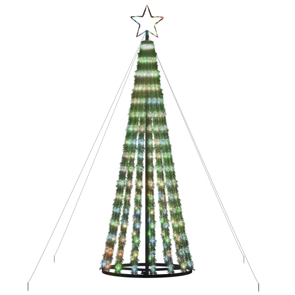 vidaXL LED Christmas Tree 275 LEDs Colourful 180 cm