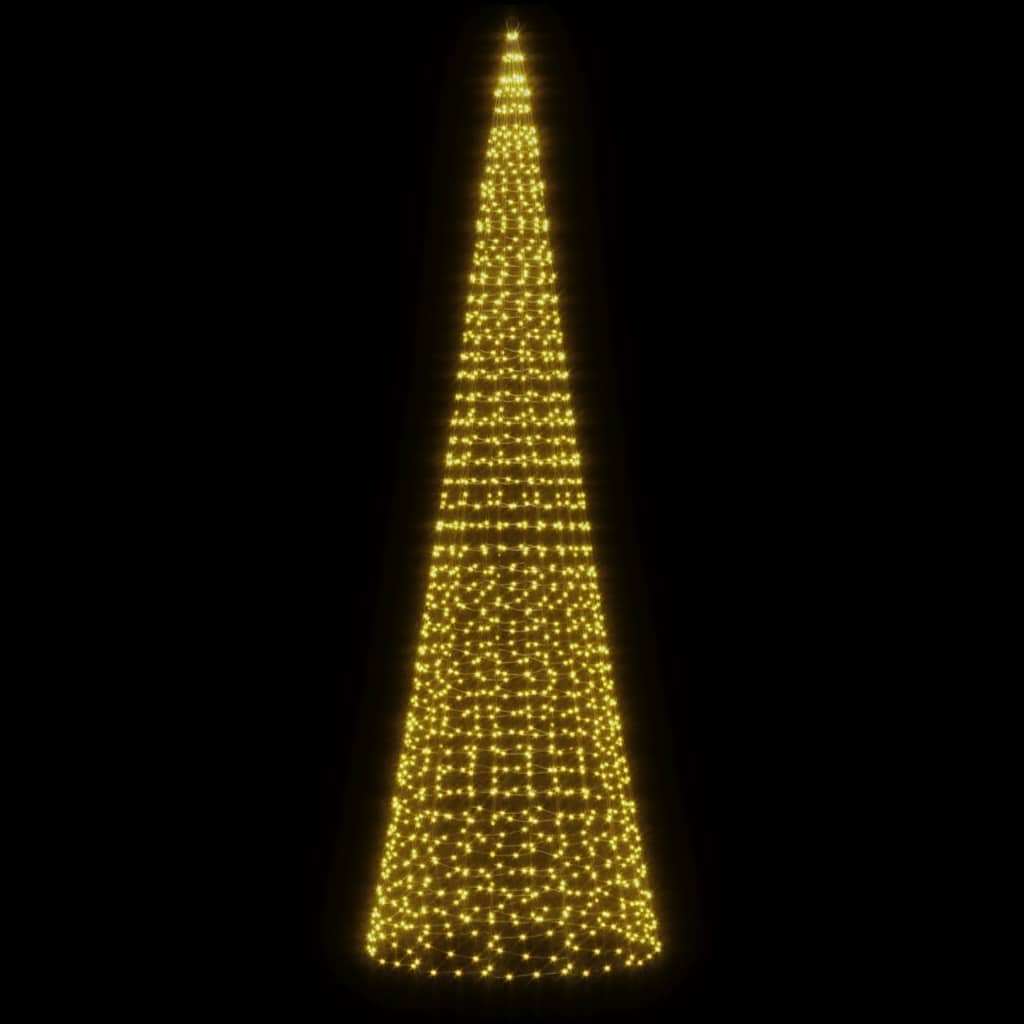 LED Christmas Tree 1534 LEDs Warm White 500 cm