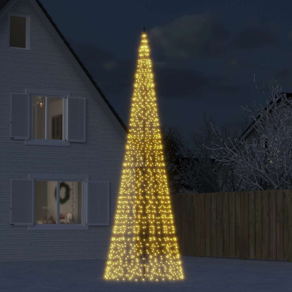 LED Christmas Tree 1534 LEDs Warm White 500 cm