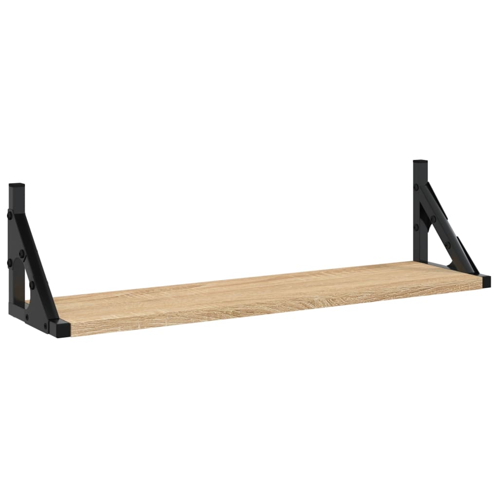 vidaXL Wall Shelves 2 pcs Sonoma Oak 60x15x15.5 cm