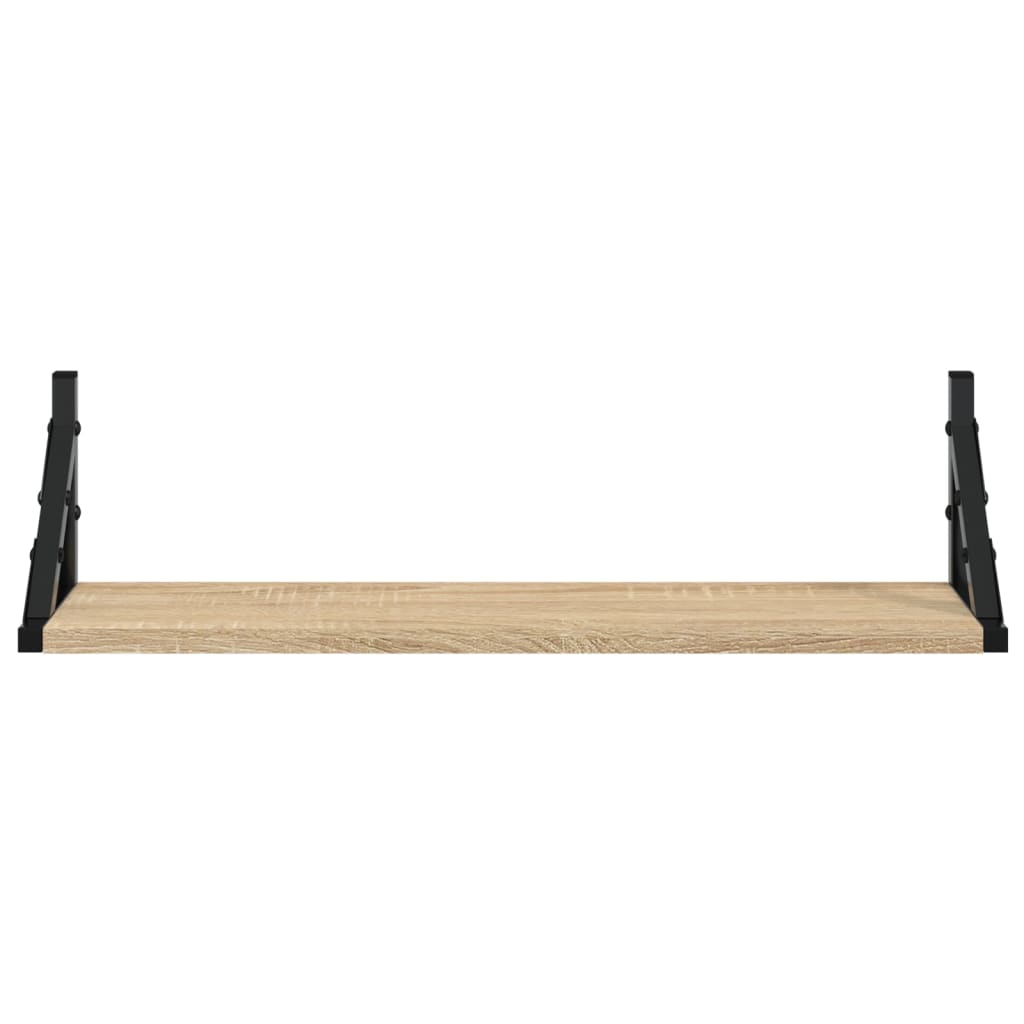 Wall Shelves 2 pcs Sonoma Oak 60x15x15,5 cm