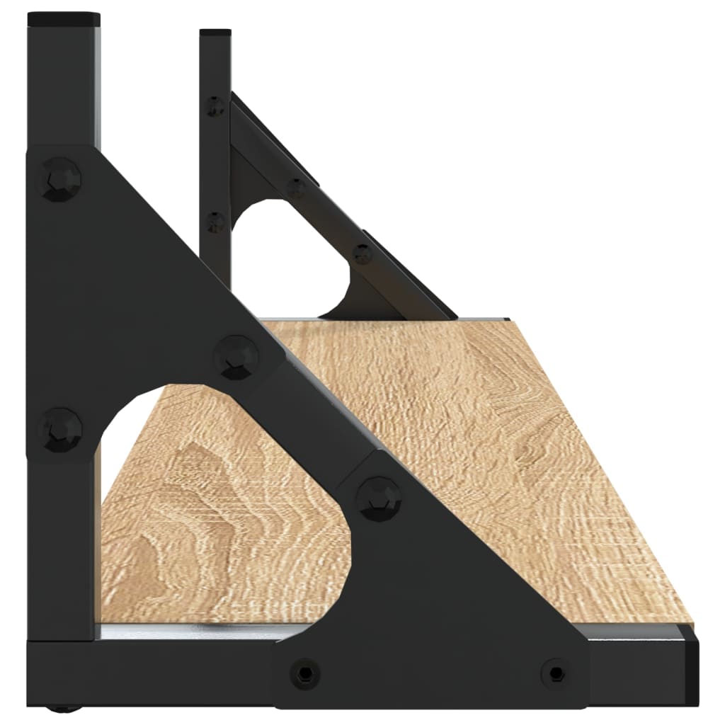 Wall Shelves 2 pcs Sonoma Oak 60x15x15,5 cm